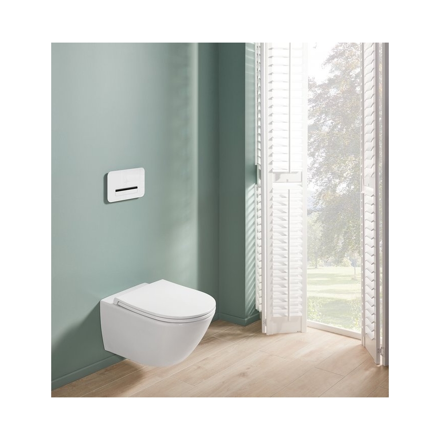 Villeroy & Boch 4670T901 - Vägghängd WC med SoftClose-sits SUBWAY 3.0 keramik/vit