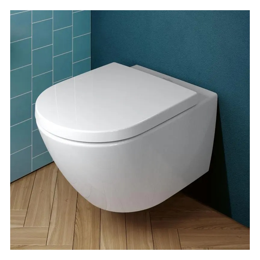 Villeroy & Boch 4670TS01 - Vägghängd WC med SoftClose-sits SUBWAY 3.0 keramik/vit