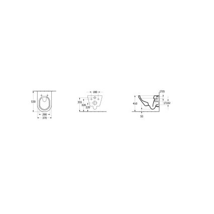 Villeroy & Boch 4694C001 - Vägghängd WC ARCHITECTURA keramik/vit
