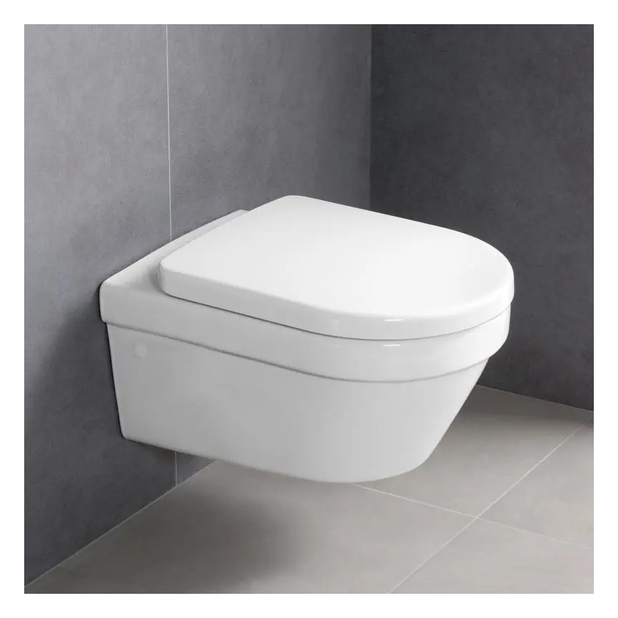 Villeroy & Boch 4694HRR1 - Vägghängd WC med SoftClose-sits ARCHITECTURA keramik/vit