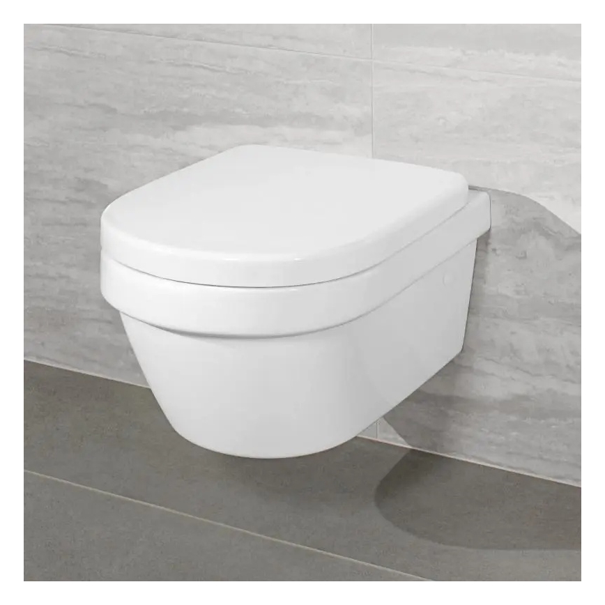 Villeroy & Boch 4694HRR1 - Vägghängd WC med SoftClose-sits ARCHITECTURA keramik/vit