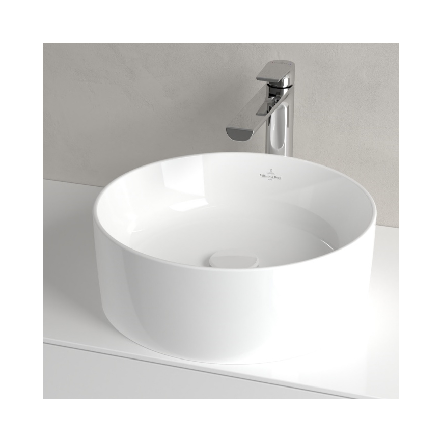 Villeroy & Boch 4A184001 - Handfat för bänkskiva COLLARO Ø 40 cm keramik/vit