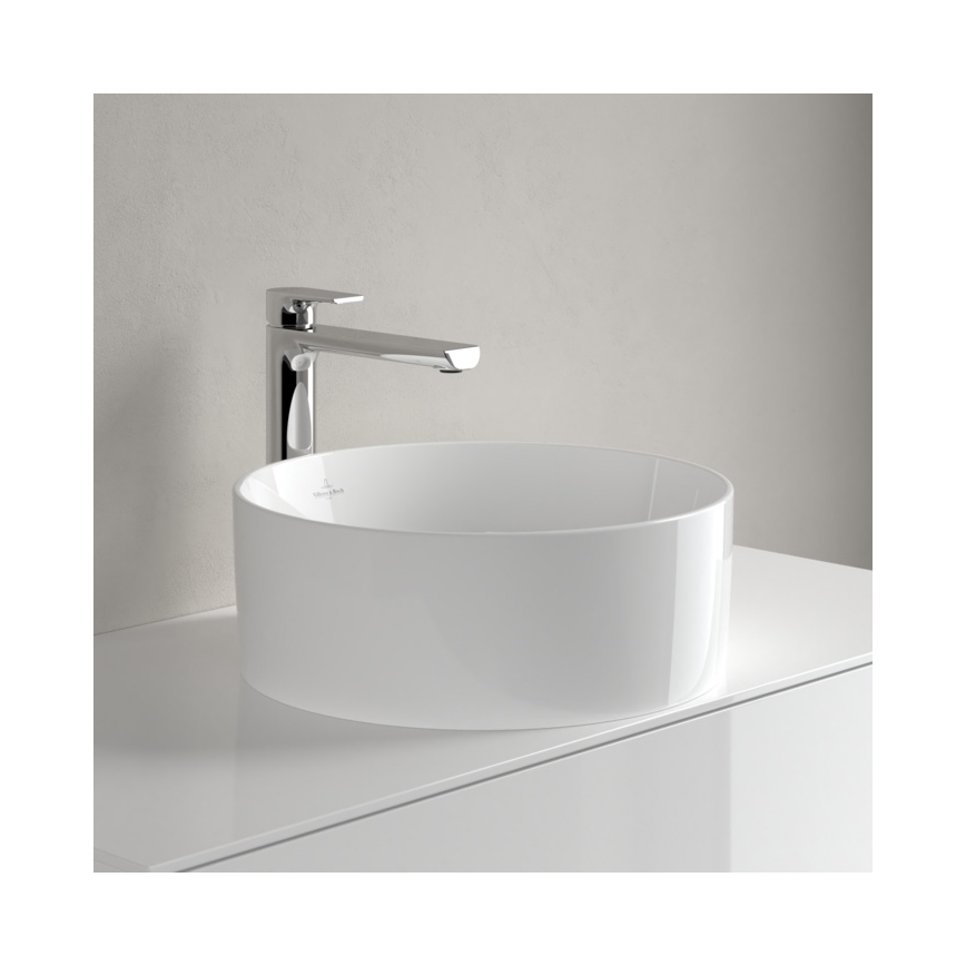 Villeroy & Boch 4A1840R1 - COLLARO tvättställ för bänkskiva Ø 40 cm, keramik, vit