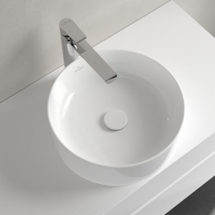 Villeroy & Boch 4A1840R1 - COLLARO tvättställ för bänkskiva Ø 40 cm, keramik, vit