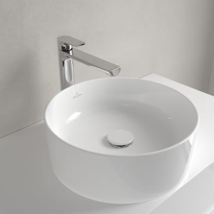 Villeroy & Boch 4A1840R1 - COLLARO tvättställ för bänkskiva Ø 40 cm, keramik, vit