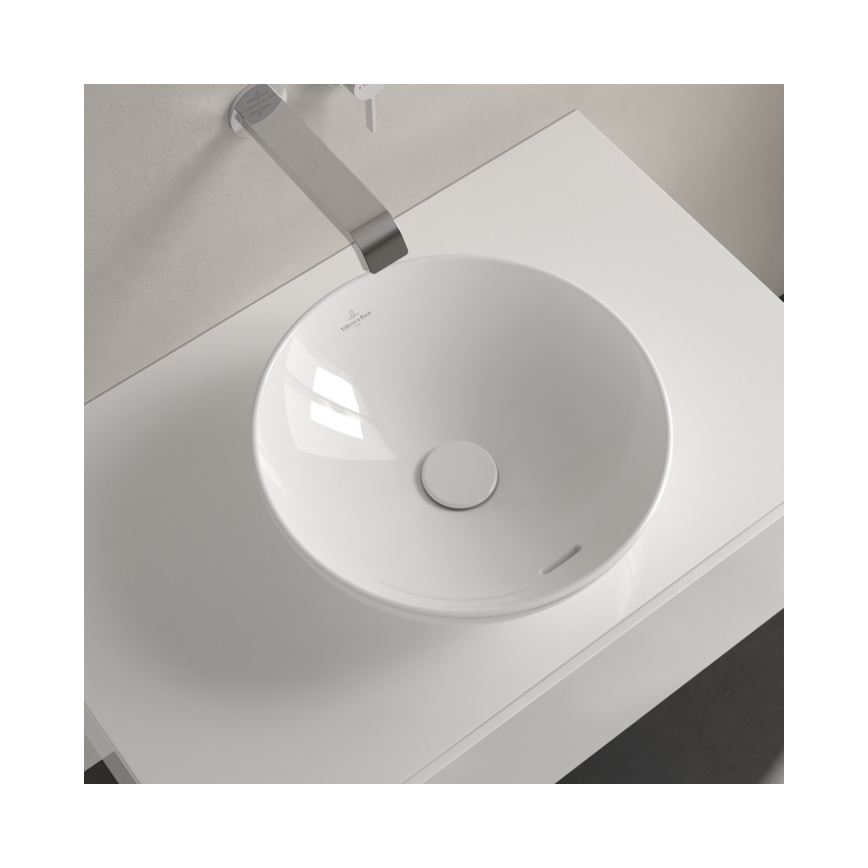 Villeroy & Boch 4A450001 - Handfat för bänkskiva LOOP&FRIENDS Ø 38 cm keramik/vit