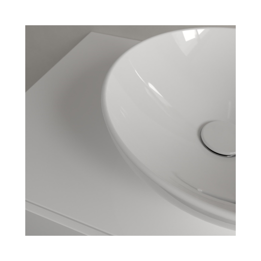 Villeroy & Boch 4A450001 - Handfat för bänkskiva LOOP&FRIENDS Ø 38 cm keramik/vit