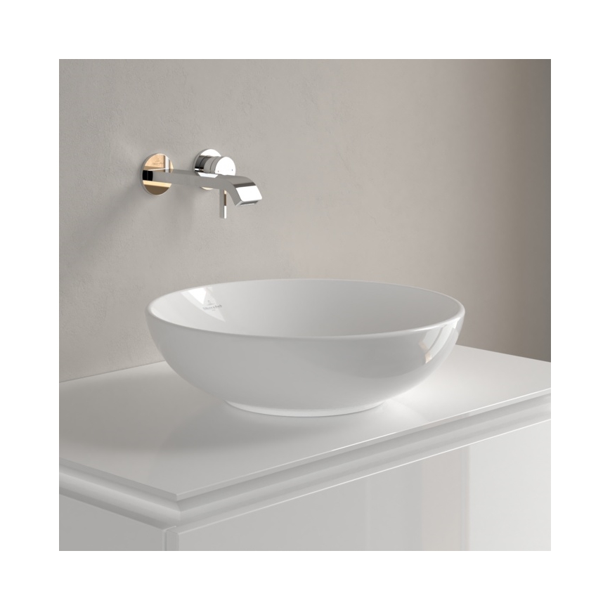 Villeroy & Boch 4A460001 - Tvättställ för bänkskiva LOOP&FRIENDS Ø 42 cm keramik/vit