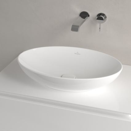 Villeroy & Boch 4A470001 - Tvättställ för bänkskiva LOOP&FRIENDS 56x38 cm keramik/vit