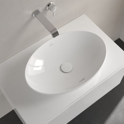 Villeroy & Boch 4A470001 - Tvättställ för bänkskiva LOOP&FRIENDS 56x38 cm keramik/vit