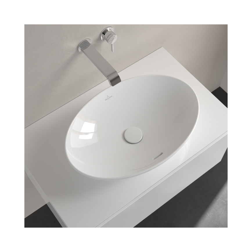 Villeroy & Boch 4A470001 - Tvättställ för bänkskiva LOOP&FRIENDS 56x38 cm keramik/vit