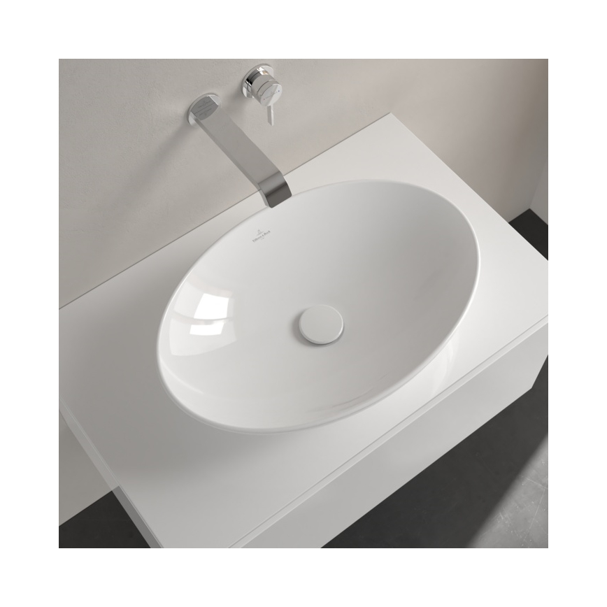 Villeroy & Boch 4A470101 - Tvättställ för bänkskiva LOOP&FRIENDS 56x38 cm keramik/vit