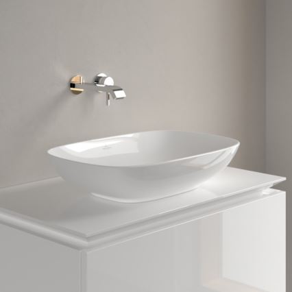 Villeroy & Boch 4A490001 - LOOP&FRIENDS tvättställ för bänkskiva 56x38 cm keramik/vit