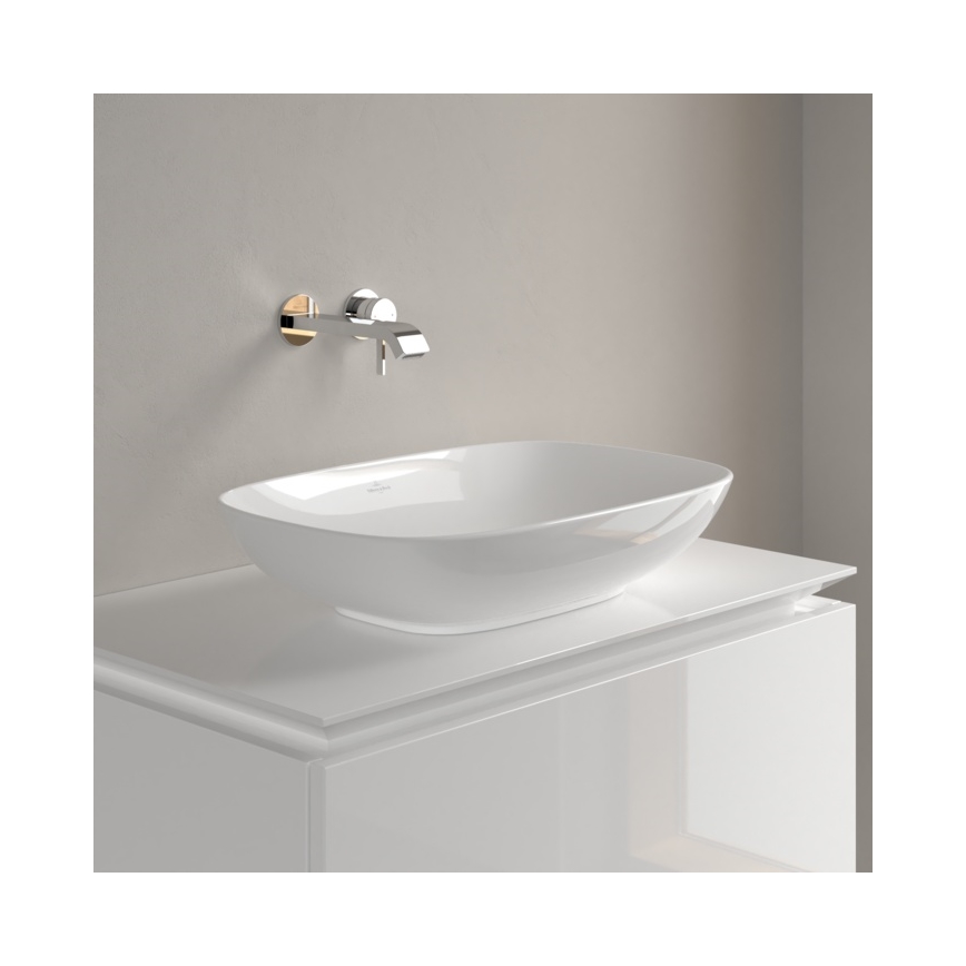 Villeroy & Boch 4A490001 - LOOP&FRIENDS tvättställ för bänkskiva 56x38 cm keramik/vit