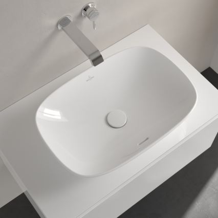 Villeroy & Boch 4A490001 - LOOP&FRIENDS tvättställ för bänkskiva 56x38 cm keramik/vit