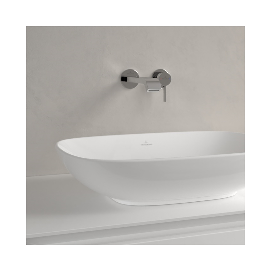 Villeroy & Boch 4A490001 - LOOP&FRIENDS tvättställ för bänkskiva 56x38 cm keramik/vit