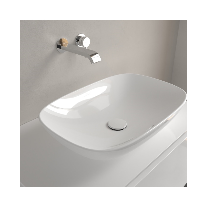 Villeroy & Boch 4A490001 - LOOP&FRIENDS tvättställ för bänkskiva 56x38 cm keramik/vit