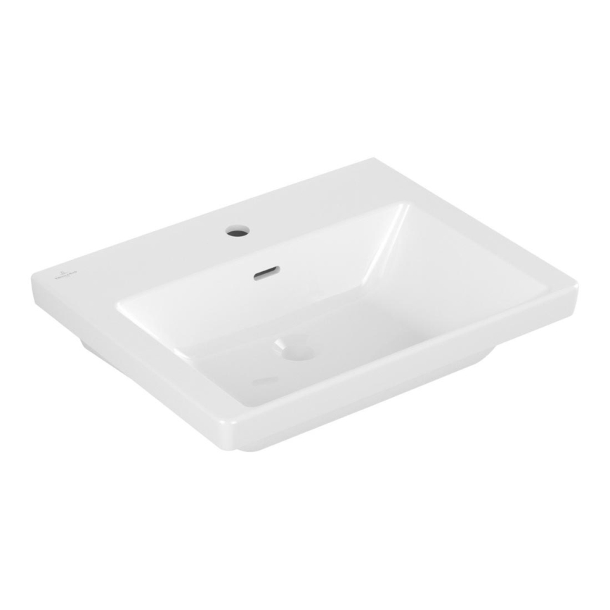 Villeroy & Boch 4A706001 - Vägghängt tvättställ SUBWAY 3.0 60x47 cm, keramik, vit