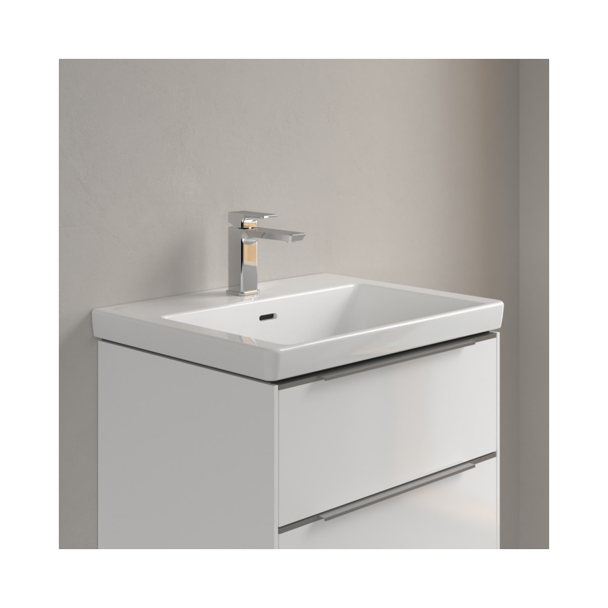 Villeroy & Boch 4A706001 - Vägghängt tvättställ SUBWAY 3.0 60x47 cm, keramik, vit