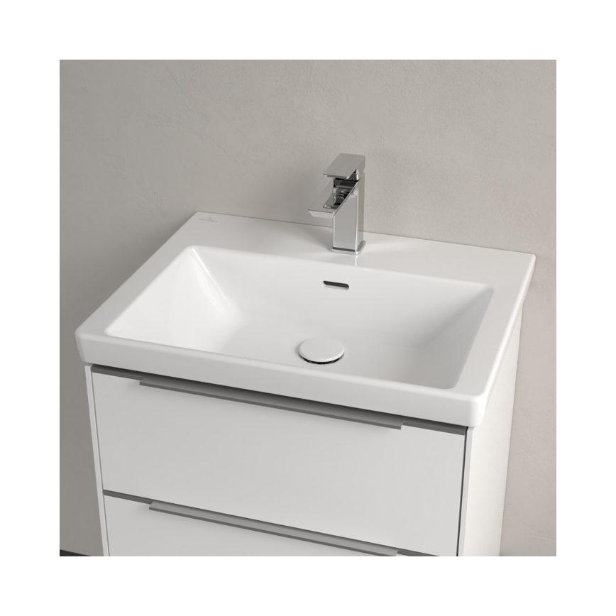 Villeroy & Boch 4A706001 - Vägghängt tvättställ SUBWAY 3.0 60x47 cm, keramik, vit