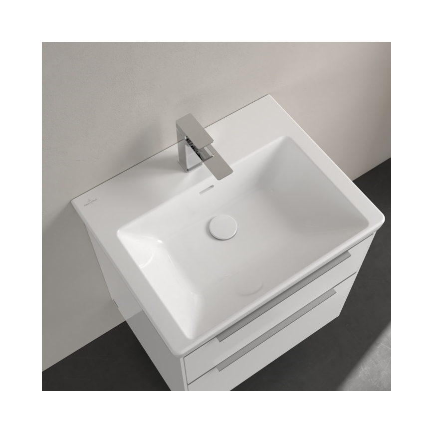 Villeroy & Boch 4A706001 - Vägghängt tvättställ SUBWAY 3.0 60x47 cm, keramik, vit
