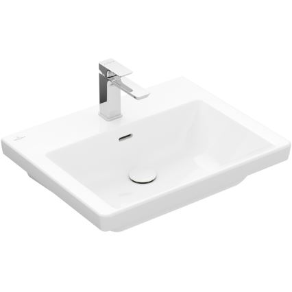 Villeroy & Boch 4A706001 - Vägghängt tvättställ SUBWAY 3.0 60x47 cm, keramik, vit