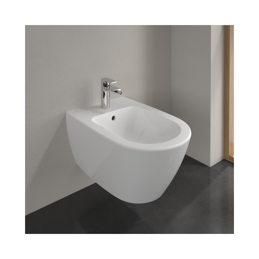 Villeroy & Boch 540000R1 - Väggmonterad bidé SUBWAY 2.0 37 x 56,5 cm keramik/vit