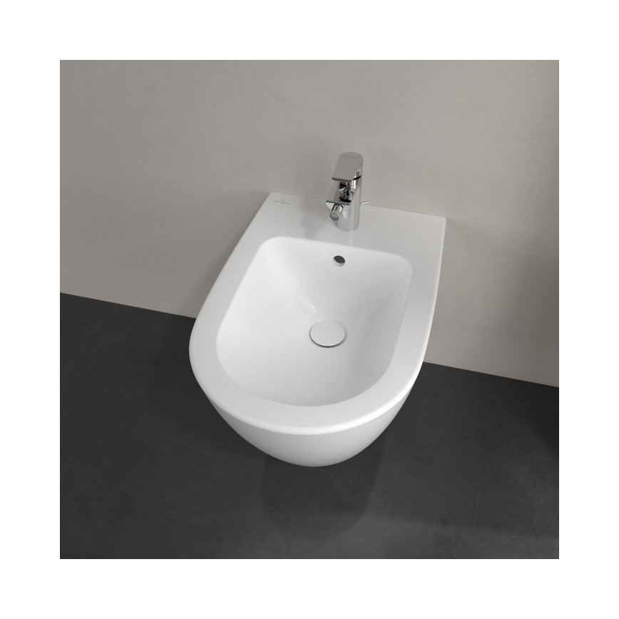 Villeroy & Boch 540000R1 - Väggmonterad bidé SUBWAY 2.0 37 x 56,5 cm keramik/vit