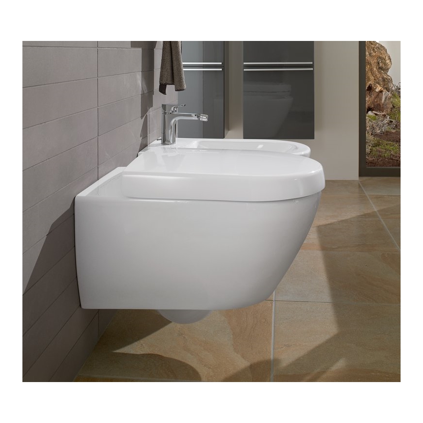 Villeroy & Boch 540000R1 - Väggmonterad bidé SUBWAY 2.0 37 x 56,5 cm keramik/vit