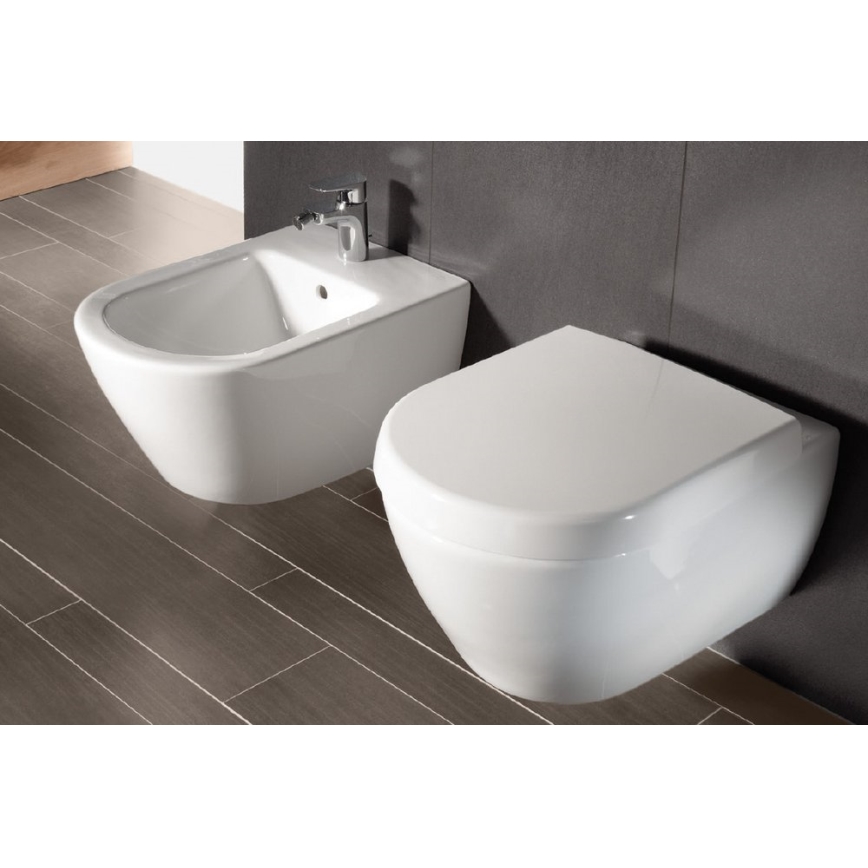 Villeroy & Boch 540000R1 - Väggmonterad bidé SUBWAY 2.0 37 x 56,5 cm keramik/vit