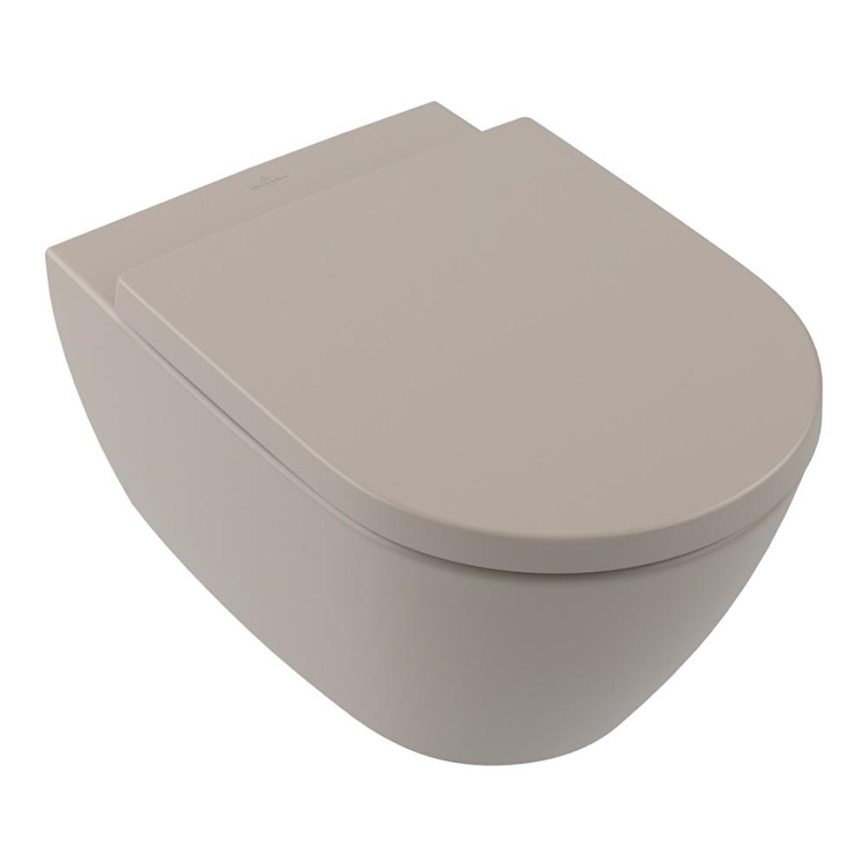 Villeroy & Boch 5614R0AM - Vägghängd WC SUBWAY 2.0 keramik/beige