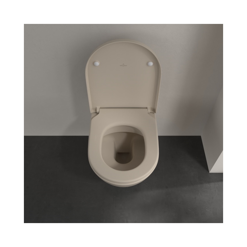 Villeroy & Boch 5614R0AM - Vägghängd WC SUBWAY 2.0 keramik/beige