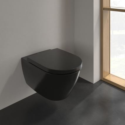 Villeroy & Boch 5614R0R7 - Vägghängd WC SUBWAY keramik/svart