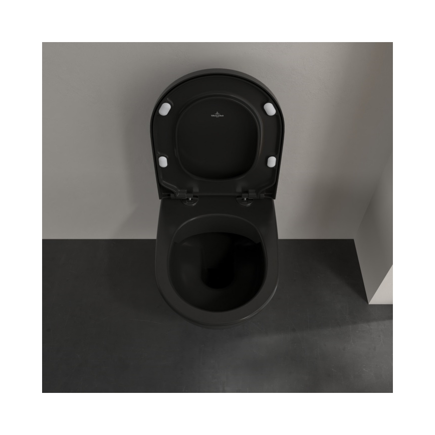 Villeroy & Boch 5614R0R7 - Vägghängd WC SUBWAY keramik/svart