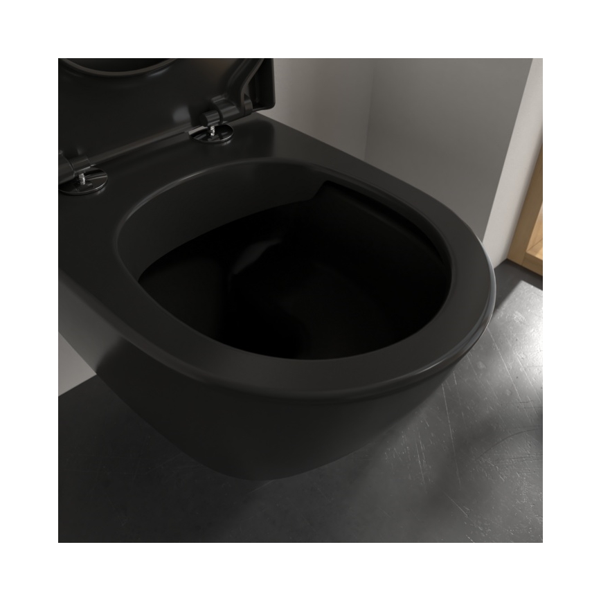 Villeroy & Boch 5614R0R7 - Vägghängd WC SUBWAY keramik/svart