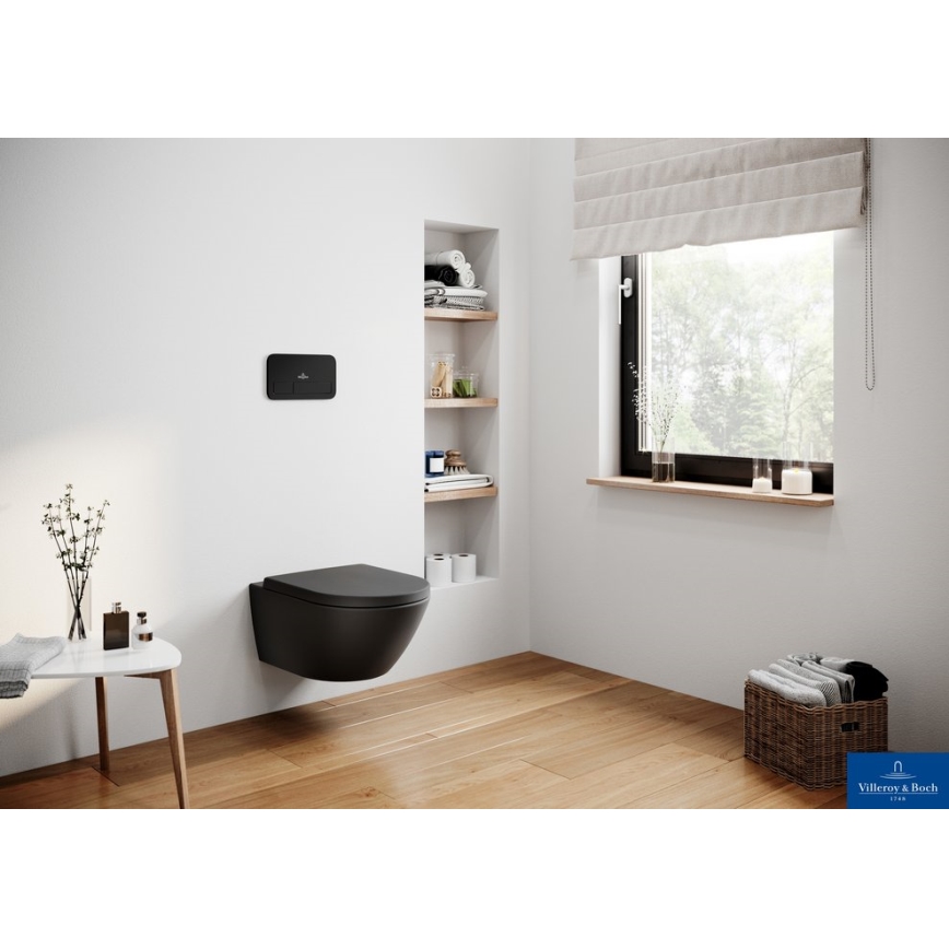 Villeroy & Boch 5614R0R7 - Vägghängd WC SUBWAY keramik/svart
