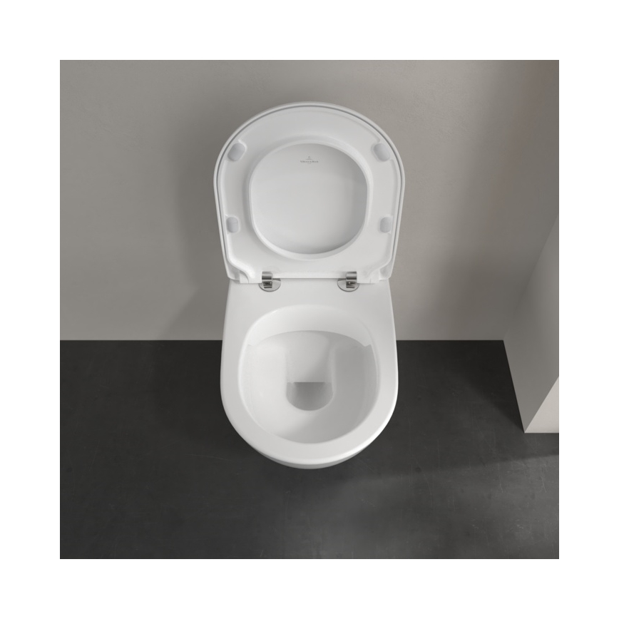 Villeroy & Boch 5614R201 - Vägghängd WC-stol med SoftClose-sits SUBWAY 2.0 keramik/vit