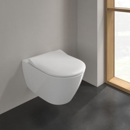 Villeroy & Boch 5614R2R1 - Väggmonterad WC med SoftClose-sits SUBWAY 2.0 keramik/vit
