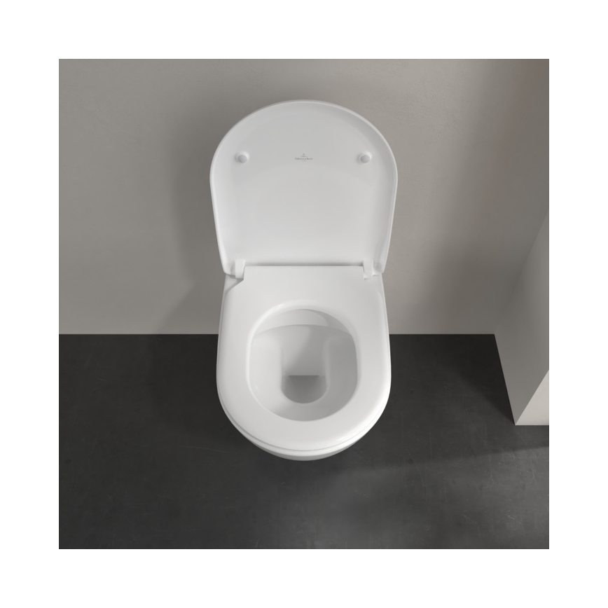 Villeroy & Boch 5614R2R1 - Väggmonterad WC med SoftClose-sits SUBWAY 2.0 keramik/vit
