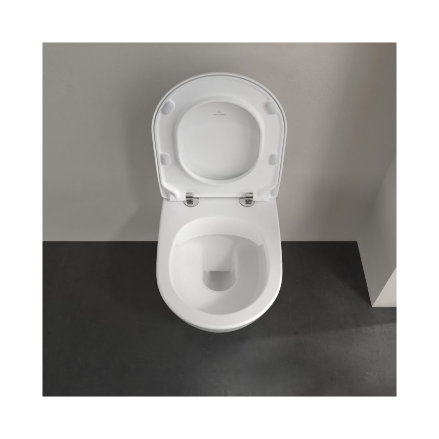 Villeroy & Boch 5614R2R1 - Väggmonterad WC med SoftClose-sits SUBWAY 2.0 keramik/vit