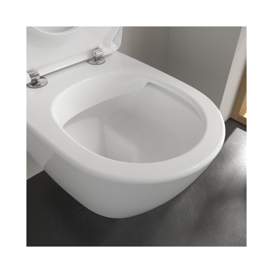 Villeroy & Boch 5614R2R1 - Väggmonterad WC med SoftClose-sits SUBWAY 2.0 keramik/vit