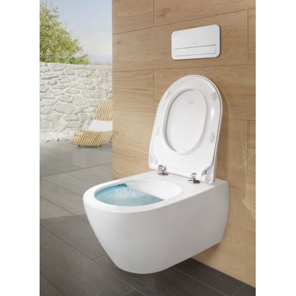 Villeroy & Boch 5614R2R1 - Väggmonterad WC med SoftClose-sits SUBWAY 2.0 keramik/vit
