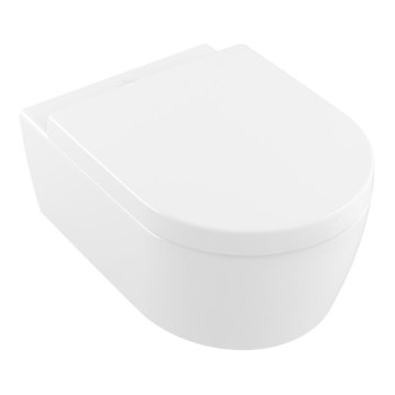 Villeroy & Boch 5656HR01 - Vägghängd WC med SoftClose-toalettsits AVENTO keramik/vit