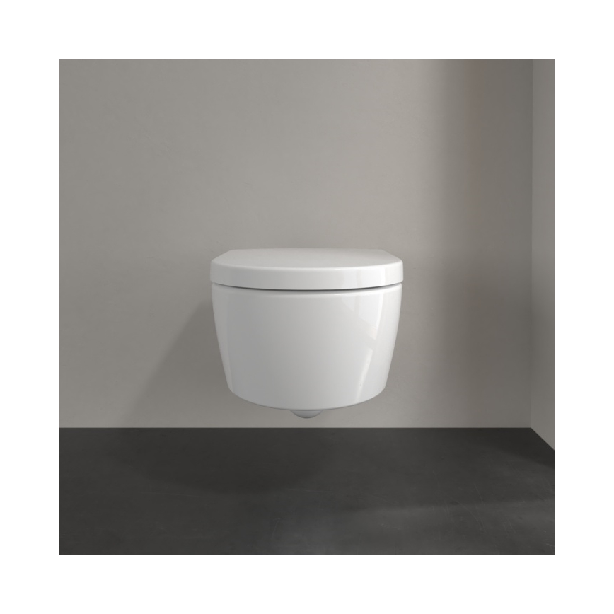 Villeroy & Boch 5656HRR1 - Vägghängd WC med AVENTO SoftClose-sits, keramik/vit