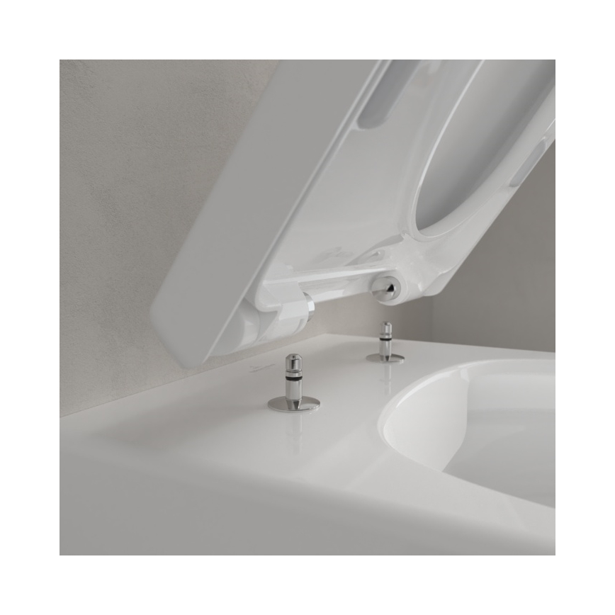 Villeroy & Boch 5656HRR1 - Vägghängd WC med AVENTO SoftClose-sits, keramik/vit