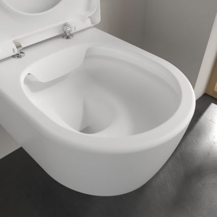 Villeroy & Boch 5656HRRW - Vägghängd WC med SoftClose-sits AVENTO, keramik/vit