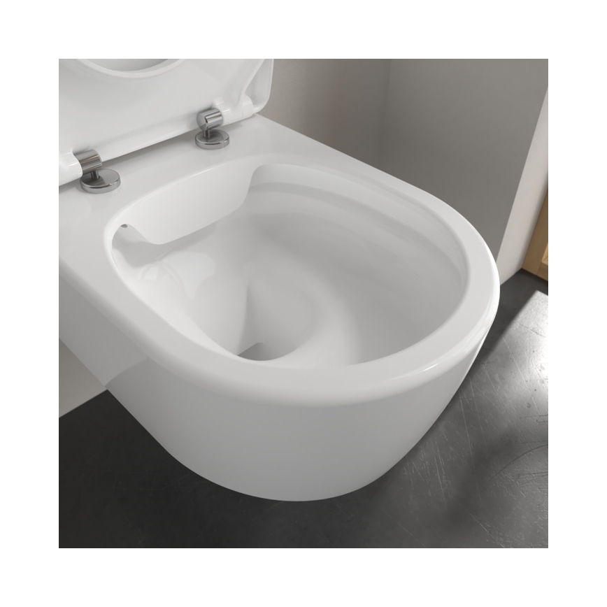 Villeroy & Boch 5656RSR1 - Vägghängd toalettstol med SoftClose-sits AVENTO, keramik/vit