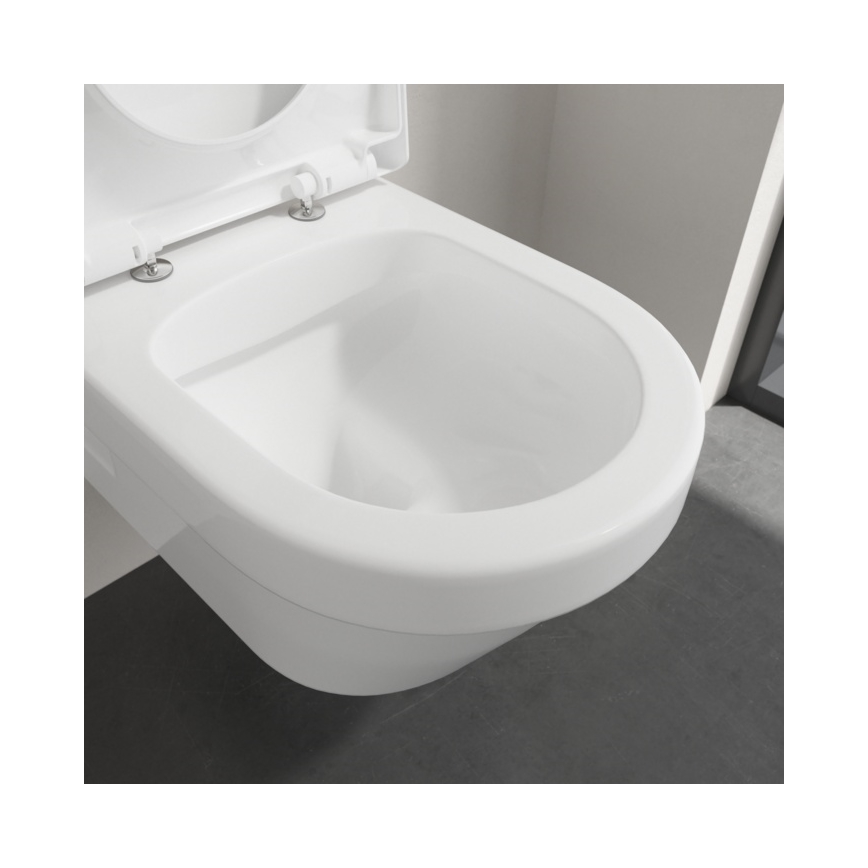 Villeroy & Boch 5684HR01 - Vägghängd WC med SoftClose-toalettsits ARCHITECTURA keramik/vit