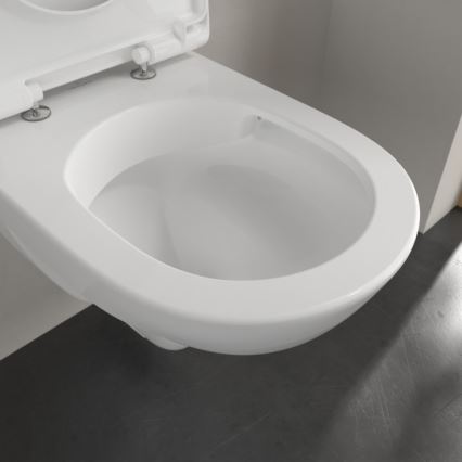 Villeroy & Boch 5688HR01 - Väggmonterad toalett med SoftClose-toalettsits O.NOVO keramik/vit