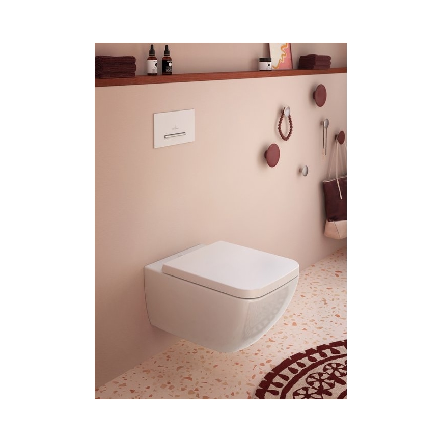 Villeroy & Boch 92216168 - VICONNECT spolknapp vit/polerad krom